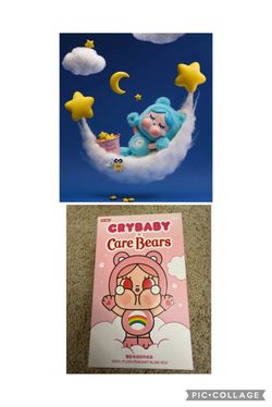 Bedtime Bear Crybaby x Care Bears Series Vinyl Plush Pendant