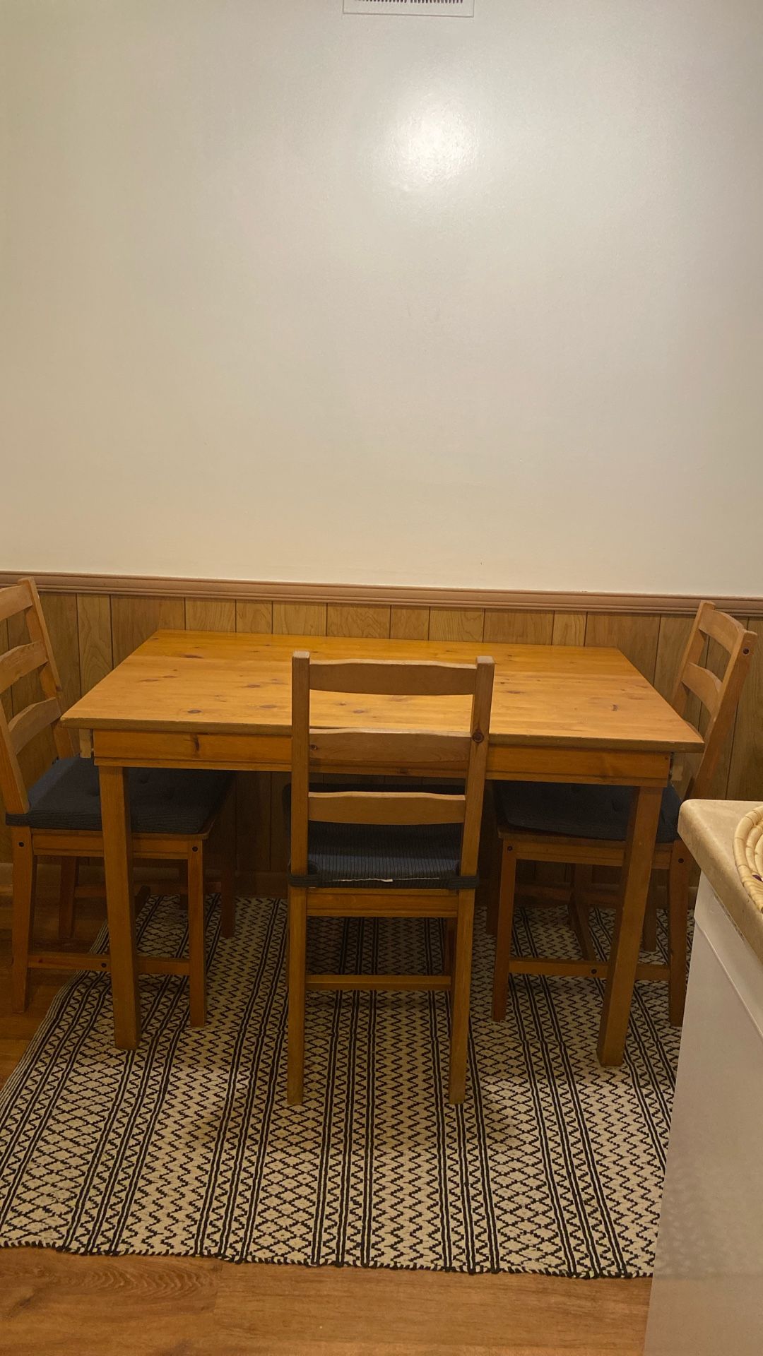 Ikea table with 4 chairs