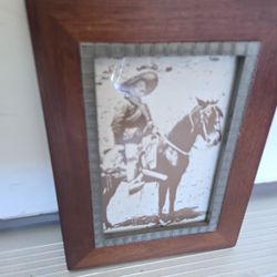 Old West Collector's Series Pancho Villa Framed Photo 