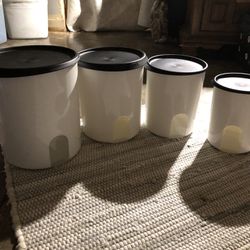 Tupperware One Touch Reminder Canisters 