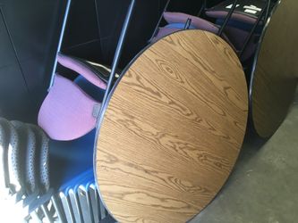 48" Round tables ...adjustable legs.... $110 each