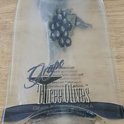 Three Olives Recycled vodka bottle