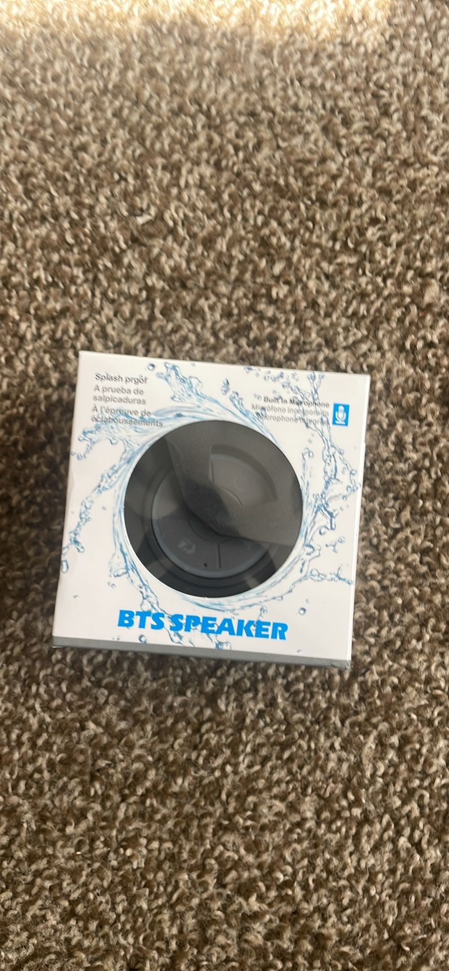 High Quality Speaker, Portable Wireless Speaker with Suction Cup, USB Black Speaker with 2 Hours Play Time