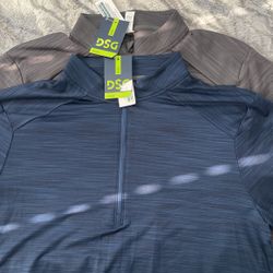 2 Active Long Sleeves Shirts, Sz Lg