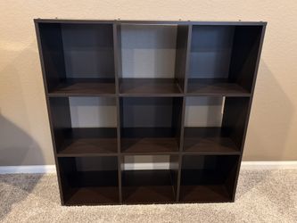 Dark Brown 9-cube Storage Unit/bookshelf