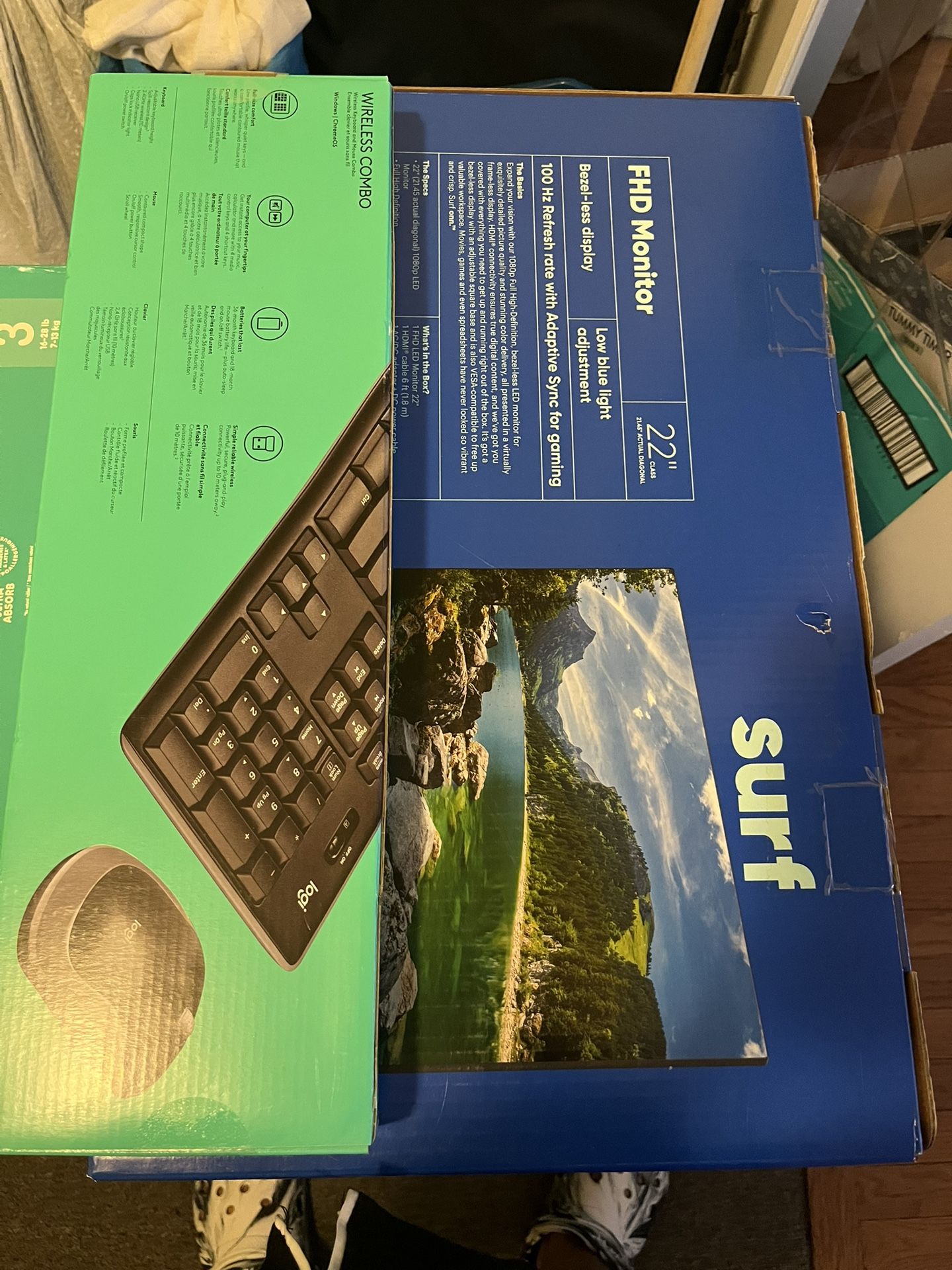 Brand New Computer Monitor, Keyboard, Mouse
