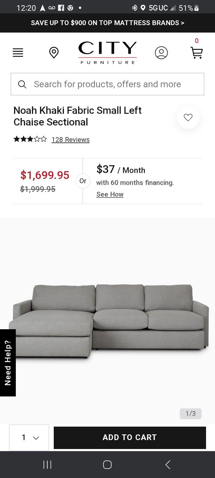 Couch(free Delivery)sofa, Sectional