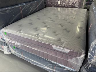 QUEEN SIZE PURPLE LUXE REJUVENATE PLUS MATTRESS & BOX SPRING BED SET