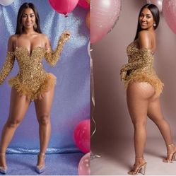 Sequin Bodysuit Birthday Photoshoot Outfits for Women Party Club Night