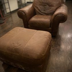 Brown Leather Couch *NEED GONE*