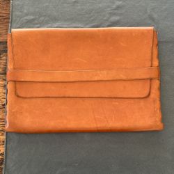 Tan Leather Laptop Sleeve 