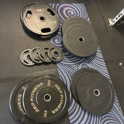 Weight Plates – Rogue / REP / UMAX – Rubber & Iron (300 lb) 