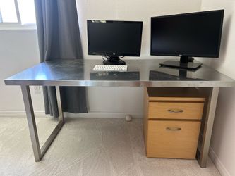 IKEA metal desk