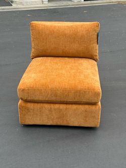 Joybird Daya Armless Chair (Crave Ginger Tea)