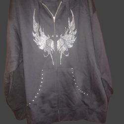 Brand New Rhinestone Hoodie 4x