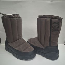 UGG CLASSIC KLAMATH MINI SUEDE TEXTILE WATERPROOF BURNT CEDAR BOOTS SIZE 7 WOMEN