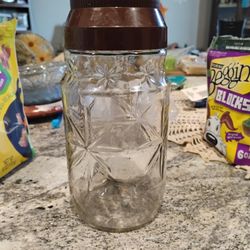 Vintage Anchor Hocking Sanka Canister 