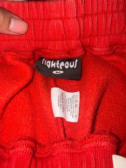 Righteous joggers red