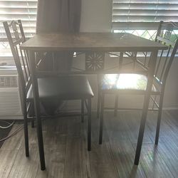 Table and chairs