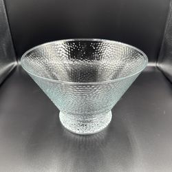 Southern living hammered glass Sipper serving bowl and 5 sipper bowls