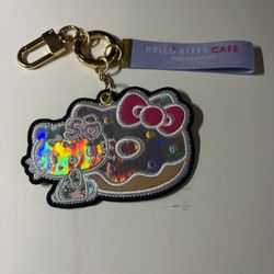 50th Anniversary Hello Kitty Cafe Keychain 
