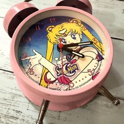 Vintage Sailor Moon analog alarm clock ‘99