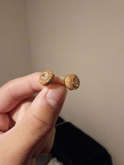Gold plated earrings