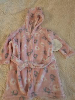 Baby Girl pink elephant robe