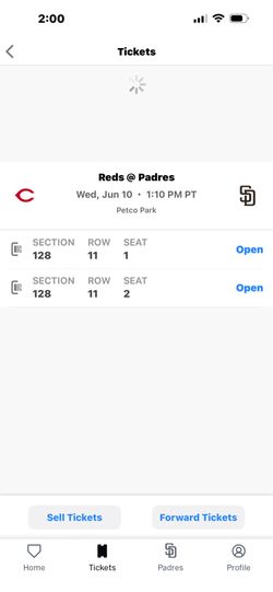 Padres vs Reds 6-10-26