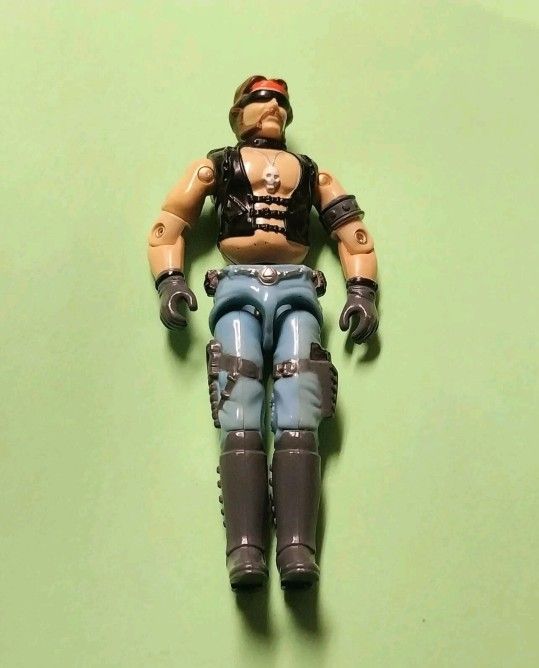 GI Joe Vintage 1984 TORCH Action Figure 3.75 Cobra Dreadnok Biker GOOD 