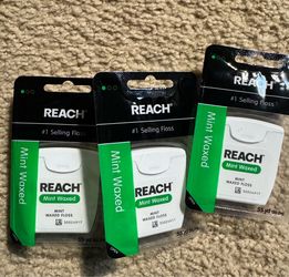 Reach Mint Waxed dental floss, 55 yard roll  - Pack of 3