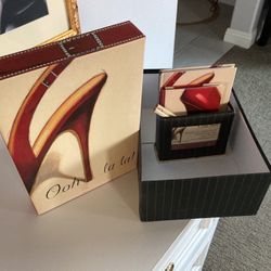 Shoe Box Gift Set Address Book Notebook Photo Box And Pencils