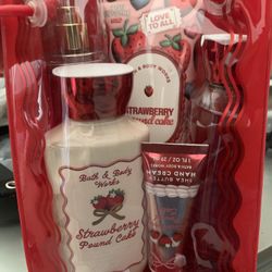 Strawberry pound cake set