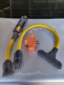 Pig tail extension cord adapters $,30.