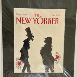  The New Yorker magazine issue dated February 15, 1988. The cover art, titled "February 15th, 1988," is an illustration by Lee Lorenz. 