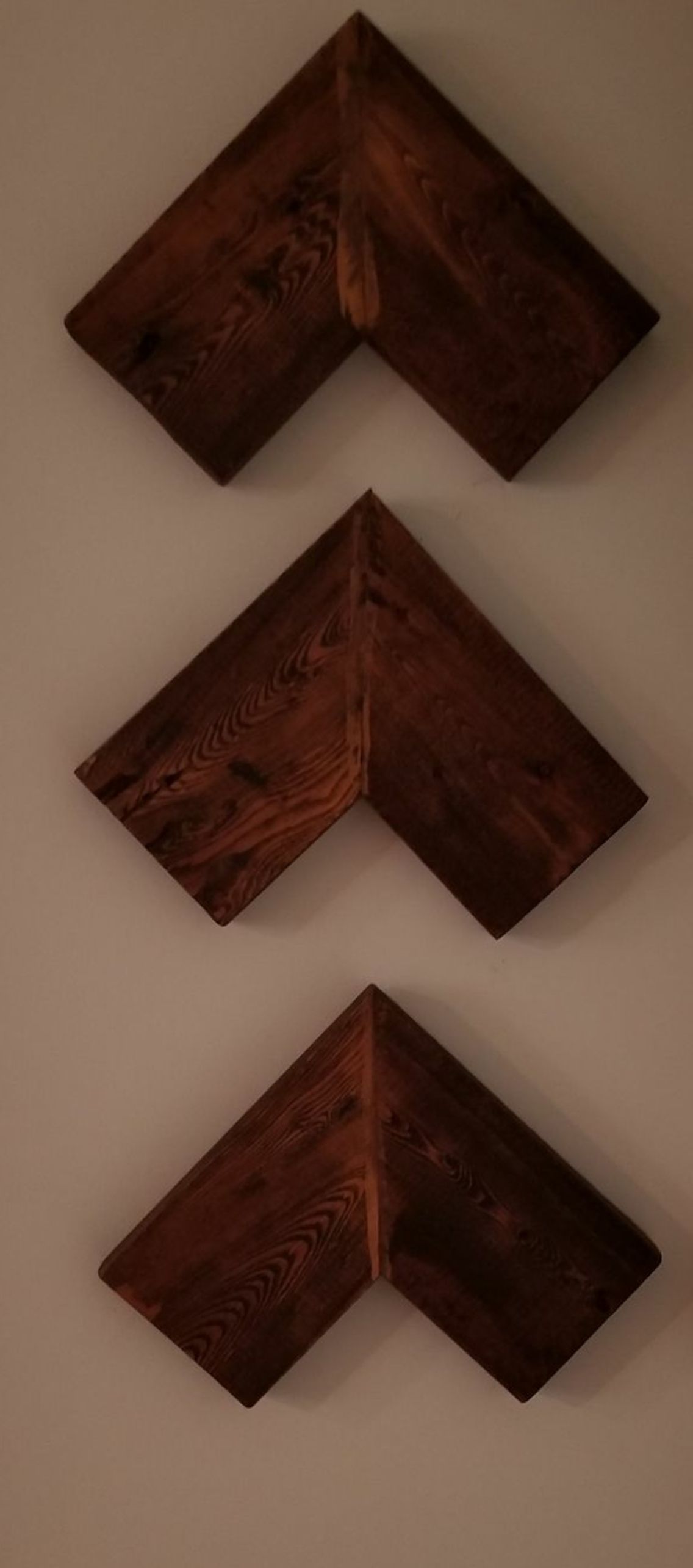 Custom chevron arrows real wood