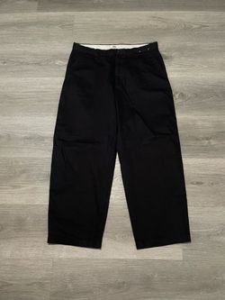 Uniqlo Men’s Black Wide Leg Chino Dress Pants