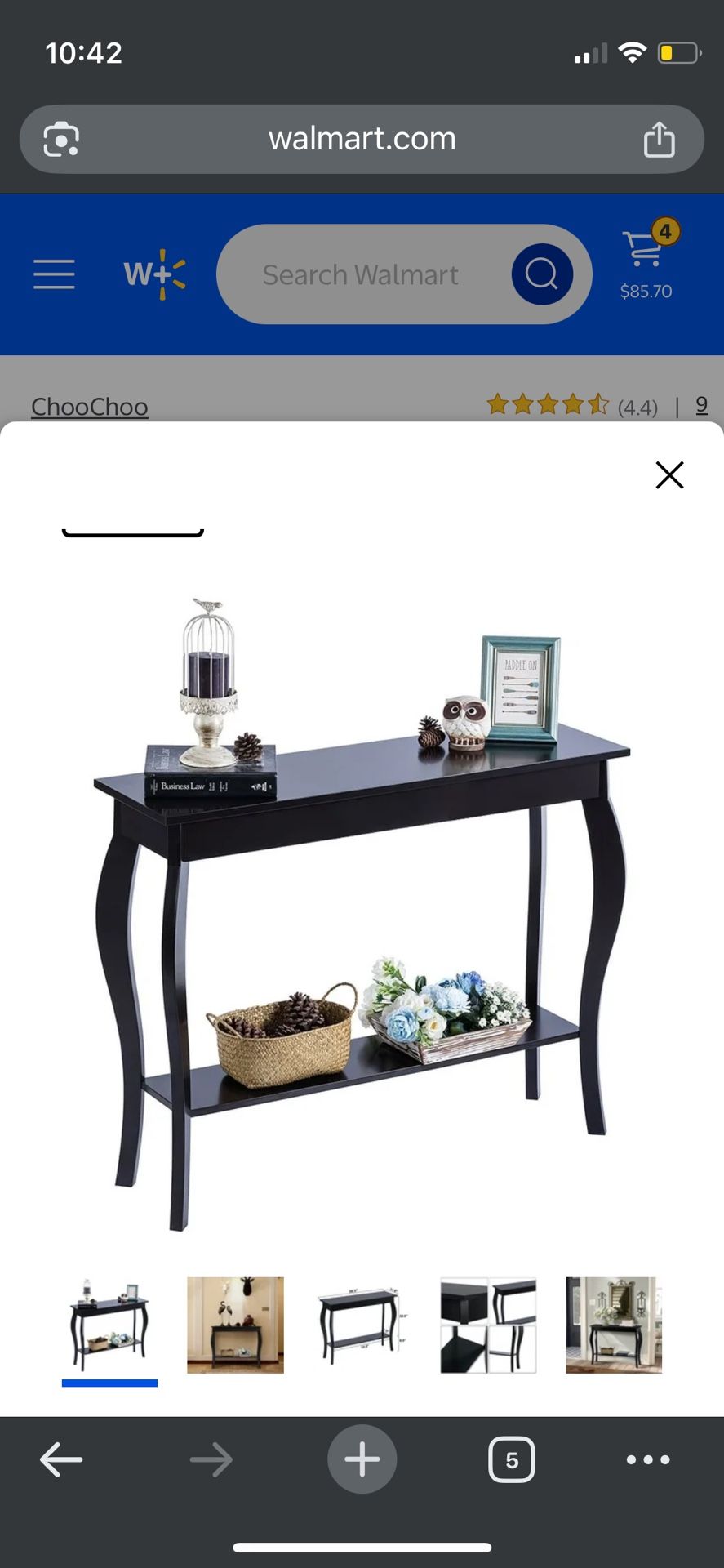 ChooChoo Entryway Console Table