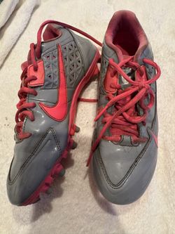 LACROSSE SPEEDLAX CLEATS SIZE 8.1/2 (GRAY/PINK)