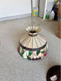 Large Tiffany Style Light Mahogany Bronze Single Pendant