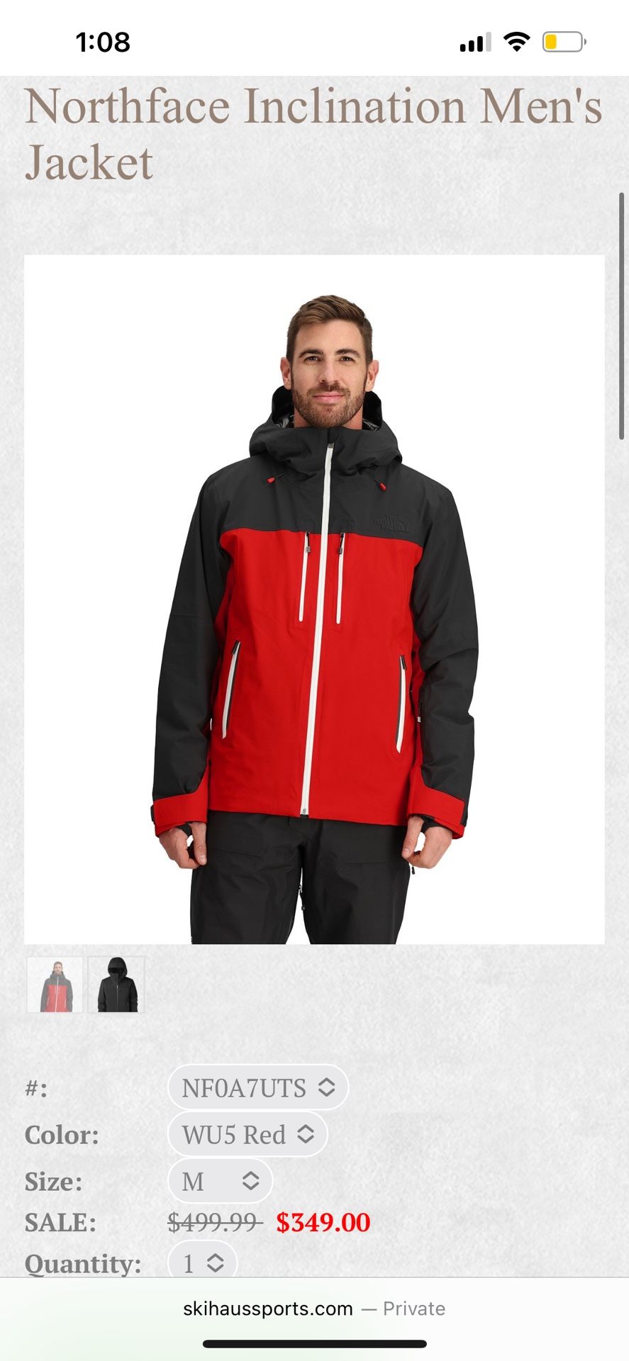 Jacket The North Face Inclination Jacket