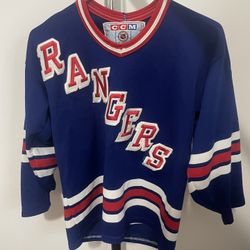 York Rangers Nhl Vintage Ccm Boy's Jersey Size L/xl