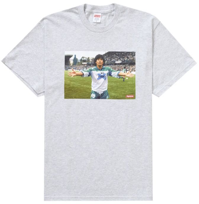 SUPREME MARADONA TEE (GREY) XXL