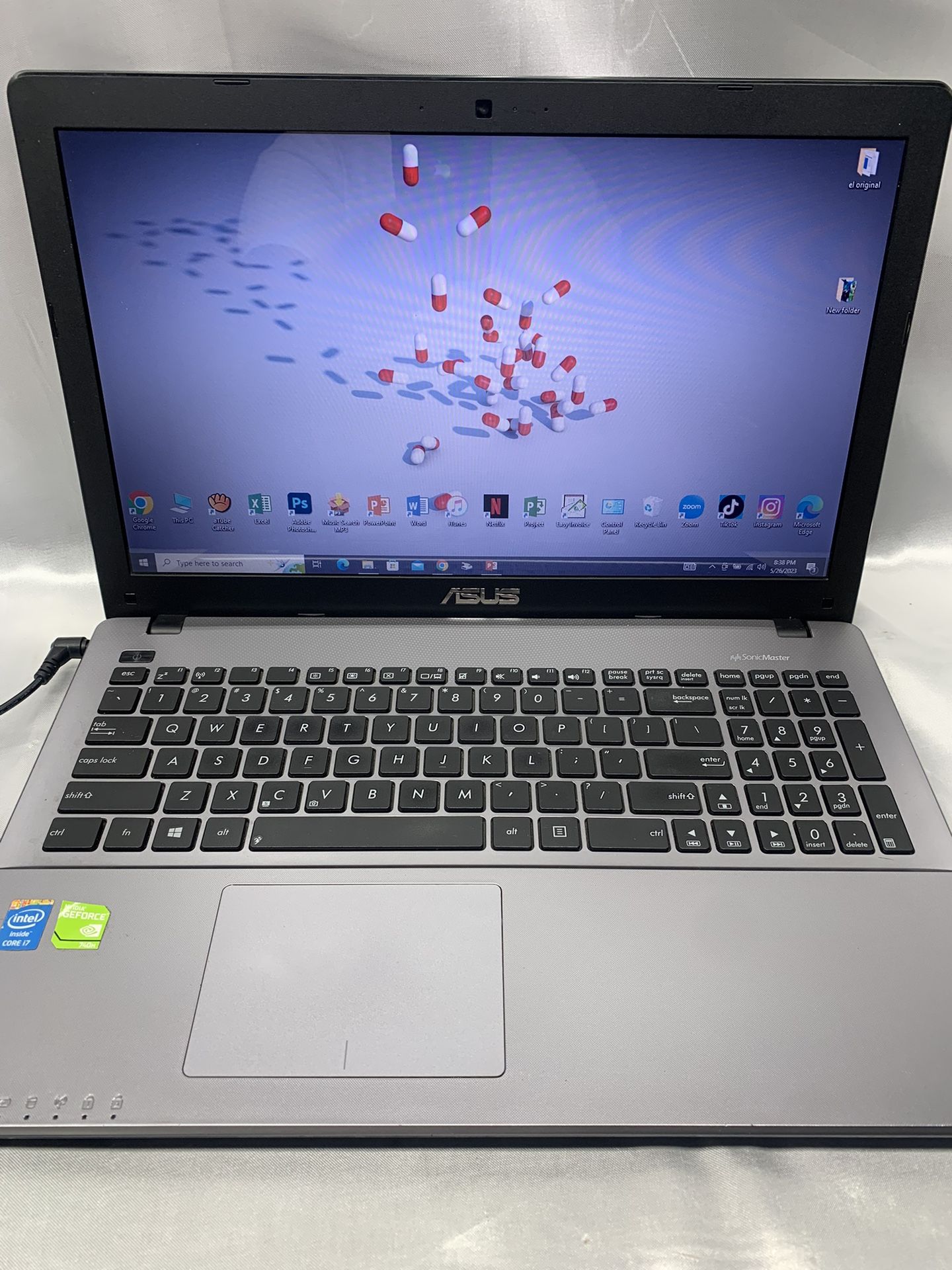 i7…GAMING. ASUS NÓTEBOOK LAPTOP And has VIRTUAL DJ install. Already 8 GENERATION …256 Gb SSD( capacity )…12.00 GB -RAM . SUPER FAST