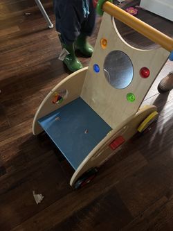 Toddler Interactive Wooden Chair