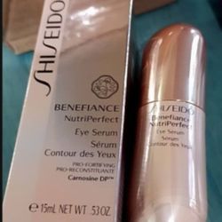 New Shiseido Beneficence Eye cream .53 Oz