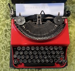 Beautiful 1938 Red Remington With New Platten, Rubber And Professionally Serviced Last Week