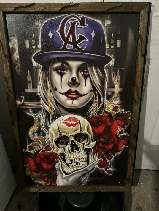 Skull Clown Painting