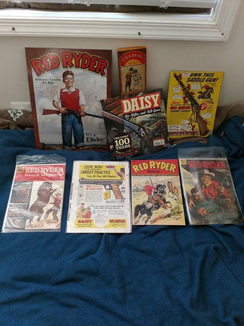 Vintage Red Ryder comics, books and ads