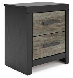 Jonnifer Black/Gray Nightstand